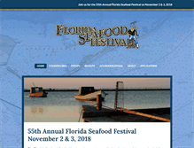 Tablet Screenshot of floridaseafoodfestival.com